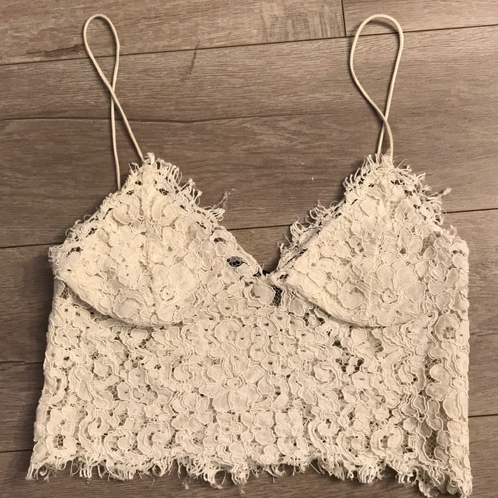 ZARA LACED CROP TOP